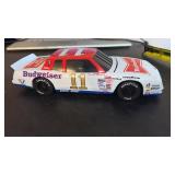 Budweiser, number 11 diecast race car/bank with