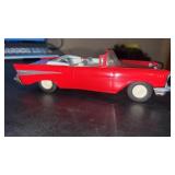 , SMP Chevy Belair red convertible, friction car
