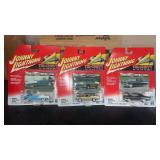 New on card 3 Johnny lightning  Tri - Chevy die