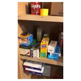 Shelf of Parts/Misc Items ,Strip Calk, S.O.S
