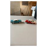 2 1950ï¿½s Chevrolet Bel Air 1:48 Scale Model Cars,