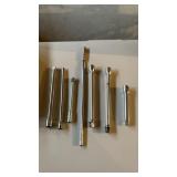 7 Various Socket Extension Bars, Craftsman,