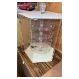 Plexiglass Display Case w/ Rotating Shelves,