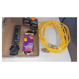 Headge trimmer blades , extension cords and more