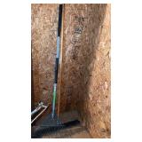 Long hand rake and broom