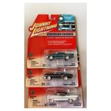 3 Johnny Lightning diecast metal cars American