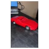 1990  Chevy Red corvette Promo model car