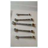 5 Branded Flare Nut Line Wrenches, Asahi Tools,