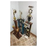 4 Vintage Car Shiw Trophies, Tallest Approx 24ï¿½