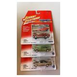 3 Johnny Lightning diecast metal cars Muscle car