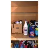 Shelf of Miscellaneous Car Fluids, Oil