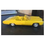 Yellow 1971 Chevy  convertible impala promo model