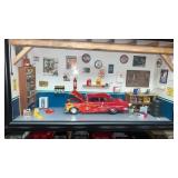 Vintage Car & Accessories Man Cave Shadow Box,