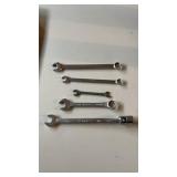 6 Various Branded Combination Wrenches, S-K Tools