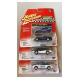 3 Johnny Lightning diecast metal cars Official