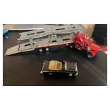 Auto transport truck, and trailer with a diecast