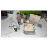 Pig figurines , toast coasters and more