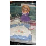 Doll  and handmade doll clothes