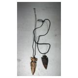 2 arrowhead necklaces