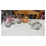 Jeanette Marygold, iridescent, carnival glass,