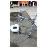 Walker and toilet riser