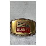 Advertising Blaney belt buckle