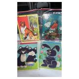 1971 kittens frame tray puzzle, 1971 rabbit frame