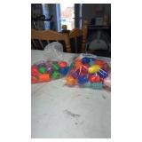 2 bags of fisher price snap lock beads
