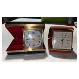 Ingraham wind up travel alarm clock, and Europa