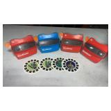 4 view master 3-D, and a 4 reels