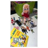 Miscellaneous group of toys, and Tom and Jerry