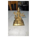 Brass statue of the Hindu goddess Sarawati