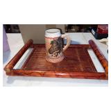 Bamboo tray and Tom O