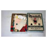 Vintage monopoly game missing the board