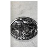 Advertising belt buckle