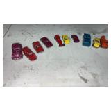 10 miscellaneous diecast cars including tootsie