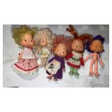 5 strawberry shortcake dolls