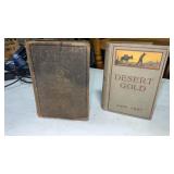 Desert gold book by Zane Gray copyright 1918