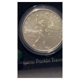 2006 - P Franklin scientist silver dollar