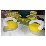 5 piece blowup, Barbie doll furniture, floral