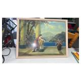 Framed Litho print in the land where dreams come