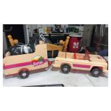 Barbie doll Jeep, California license, cactus