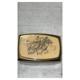 Advertising belt buckle
