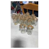 20 plus mini  reusable glass seal jars,