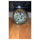 Claire arch glass bubble paperweight orb sphere