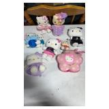 Group of hello Kitty, stuffed animals