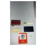 Employee badges Montgomery wards and McDonald