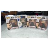 4 new Funko pops