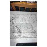 Nebraska and Kansas map