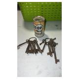 Church keys and coop diesel  oil bank